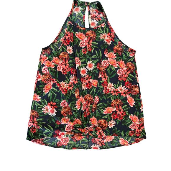 143 Story by Lineup High Neck Floral Top Women's Size L Black Pink Feminine Boho - Picture 6 of 9